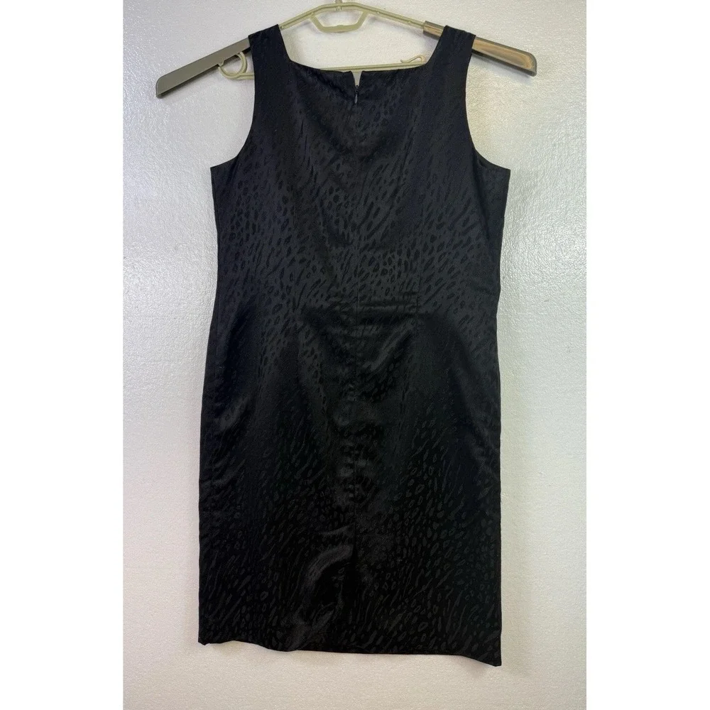 Positive Attitude Womens Black Leopard‎ Print Dress Sz 12 Cocktail Sleeveless